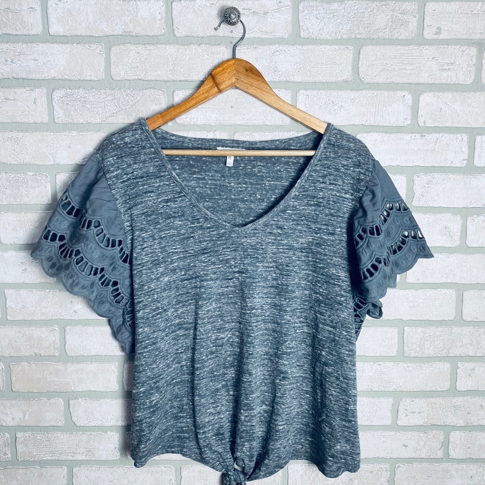 NWOT Maurices Lace Oversized Sleeve Tee